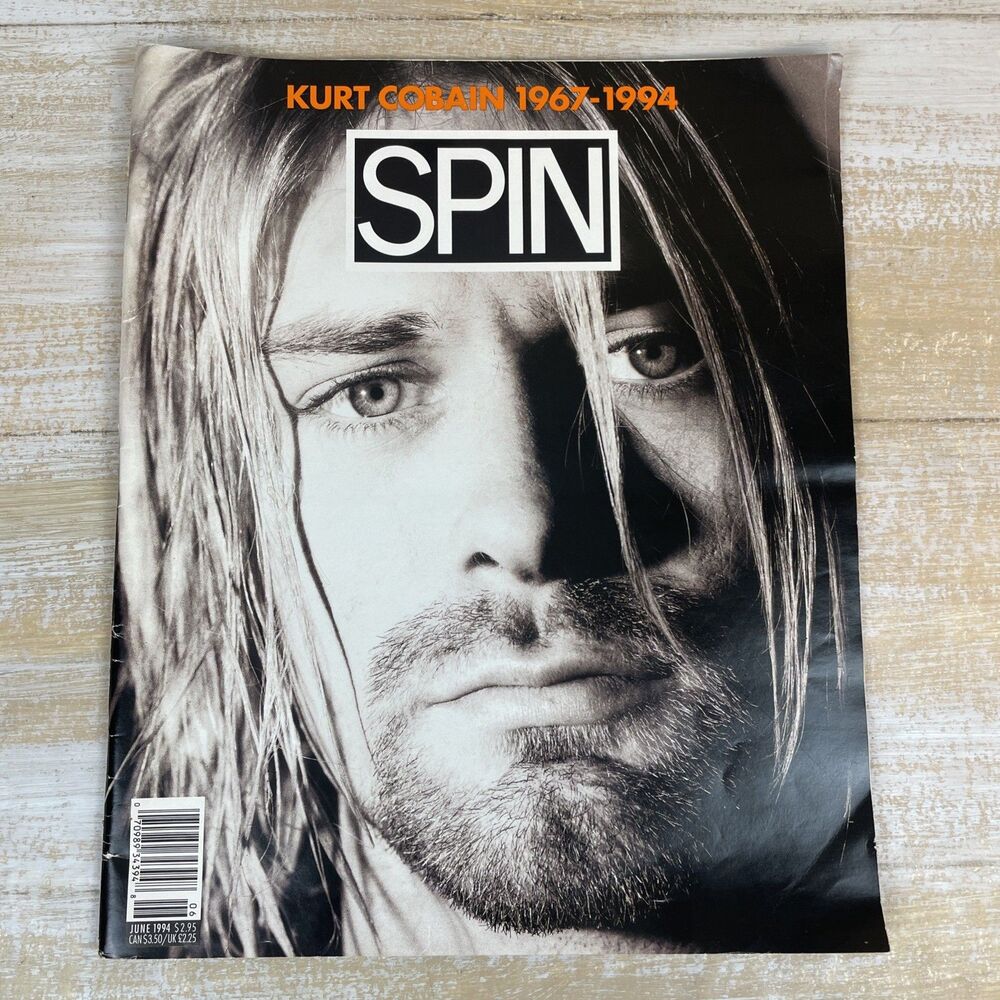 Vintage SPIN Magazine Kurt Cobain 1967–1994 Commemorative Cover June 1994